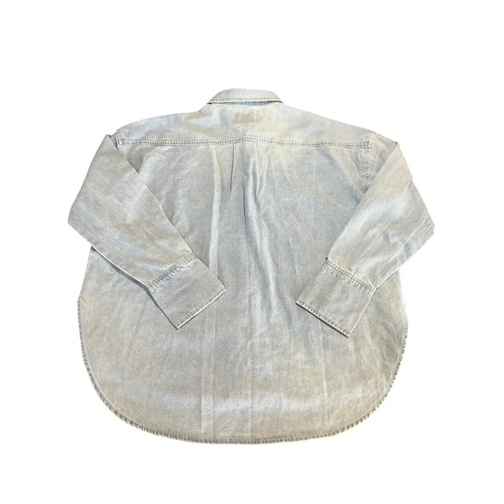 Vintage Disney the Winnie Pooh Embroidered Denim Button Shirt Cotton Nostalgia - Picture 6 of 11